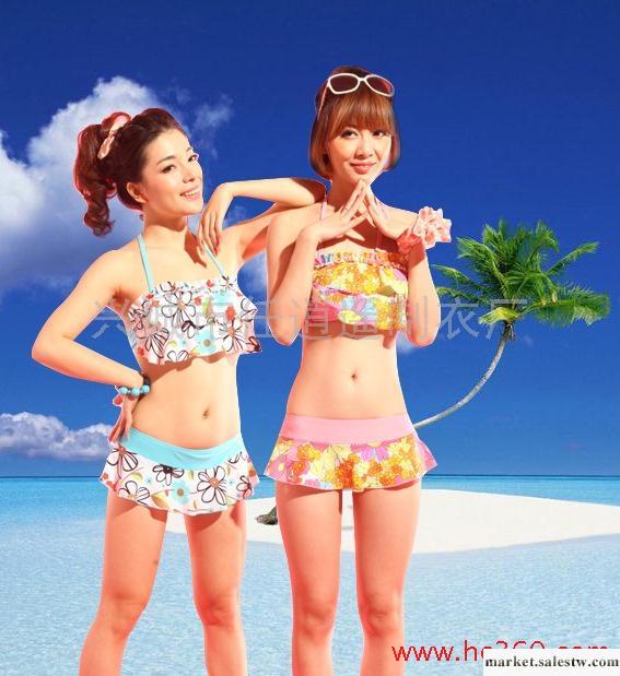2012新款韓版比基尼泳衣裙式2件套游泳衣女溫泉泳裝任逍遙3308工廠,批發,進口,代購