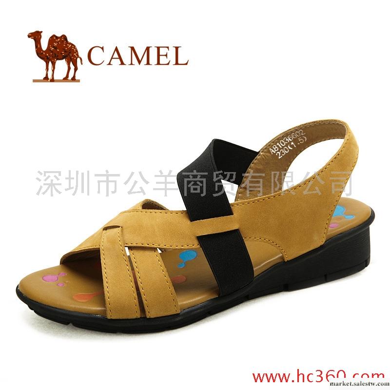 【天貓新風尚】camel 駱駝 女鞋 磨砂牛皮 時尚女涼鞋 2012夏款工廠,批發,進口,代購