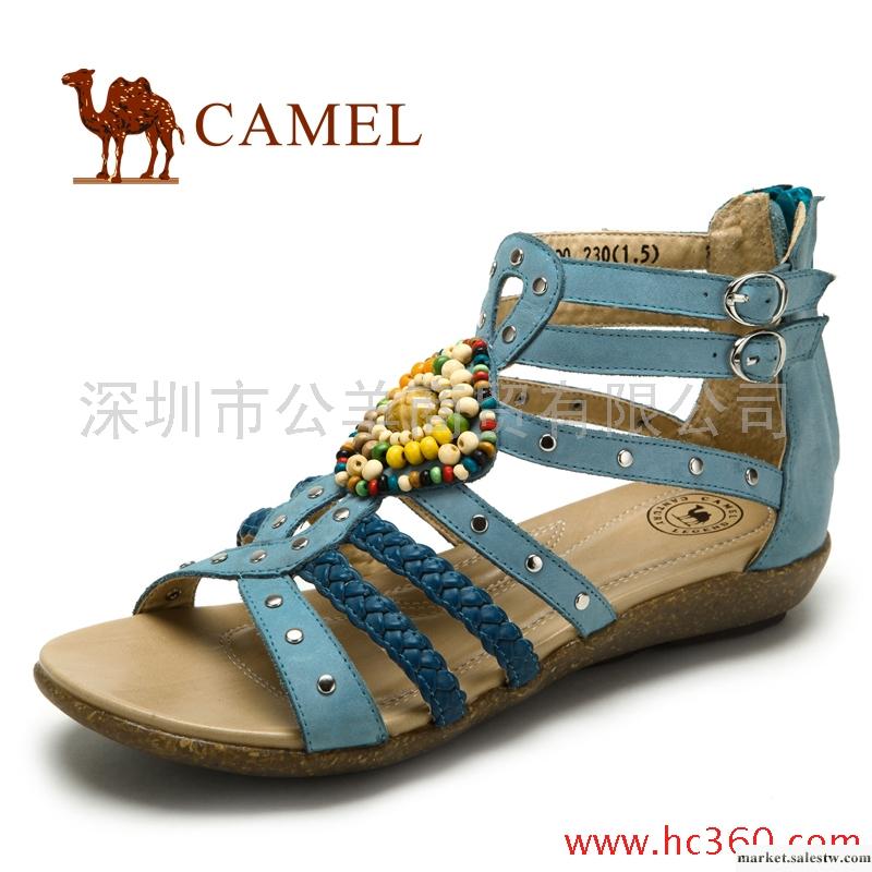 【天貓新風尚】camel 駱駝 女鞋 羅馬風格 藏珠時尚休閑女涼鞋工廠,批發,進口,代購