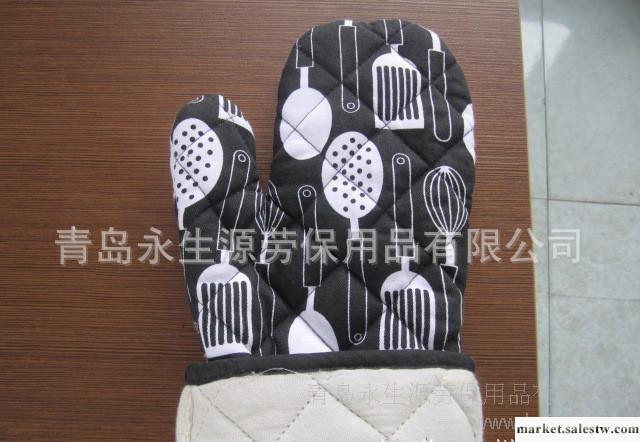2012 新款韓版純棉印花耐高溫微波爐手套工廠,批發,進口,代購