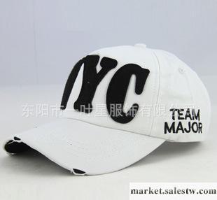 韓版新品NYC男女士字母帽 棒球帽情侶帽遮陽帽時尚帽子批發工廠,批發,進口,代購