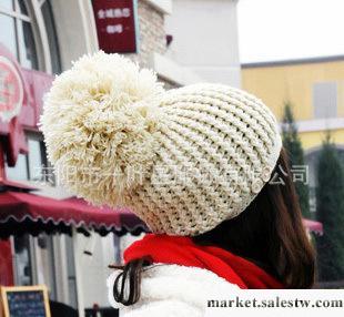 一葉星 冬天 女士 韓版時尚 個性可愛 超大球球 針織毛線帽子工廠,批發,進口,代購