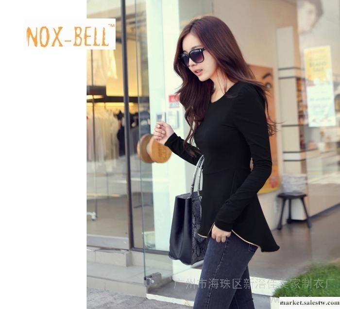 供應NOX-BELLL6081韓版時尚拼金色邊修腰型不規則大擺批發・進口・工廠・代買・代購