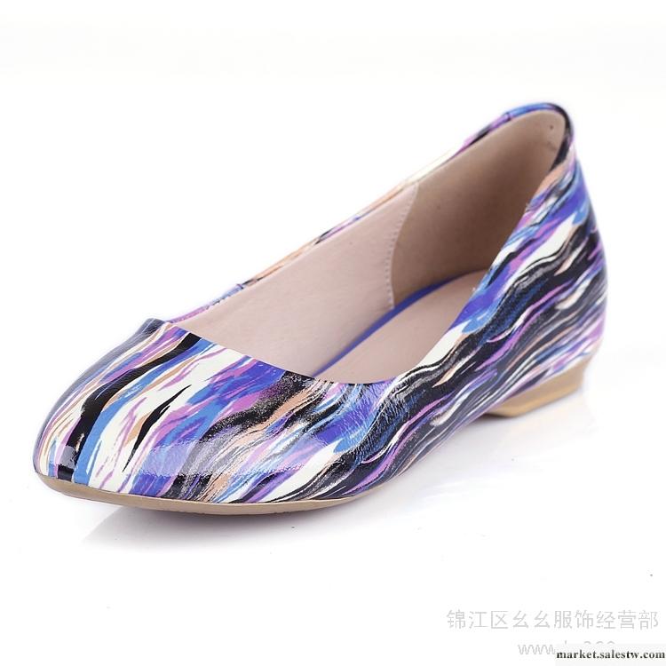 供應時尚休閑花牛漆皮女單鞋 真皮平低女鞋 廠家直銷批發工廠,批發,進口,代購