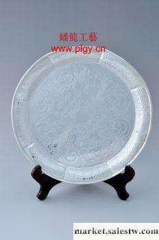供應蟠龍工藝Y-CD-2南瓜茶盤-- 純銀茶具工藝品工廠,批發,進口,代購