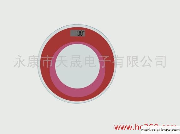 供應永康市天晟電子健康秤2009B12圓型彩色人體健康秤，體重秤，減肥秤工廠,批發,進口,代購