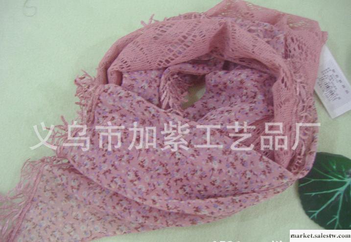 加紫品牌韓版 田園風格拼接碎花絲質圍巾頭巾披肩 外貿批發處理價工廠,批發,進口,代購