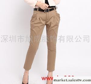 秋冬 卡其色 修身女式長褲 韓版工廠,批發,進口,代購