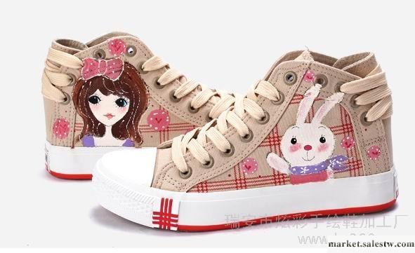 供應2012新款透氣牛筋底情侶鞋中幫系帶帆布鞋 女 韓版 潮單鞋工廠,批發,進口,代購
