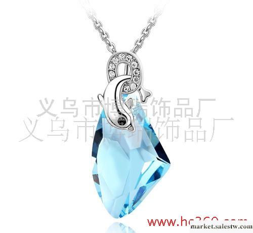 海藍項鏈 正品施華洛世奇元素水晶項鏈-海豚之戀78126 韓版工廠,批發,進口,代購