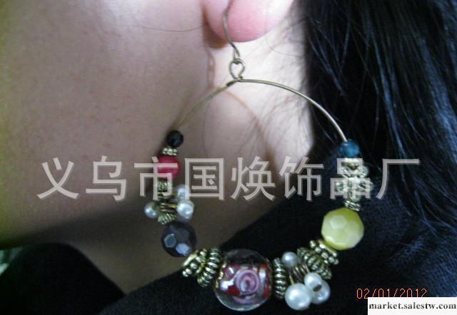 批發 最新流行2012韓版 琉璃 珍珠 貓眼石 耳環_1工廠,批發,進口,代購