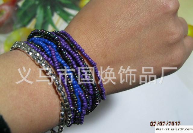 批發  最新流行2012韓版  手鏈 玻璃小米珠工廠,批發,進口,代購