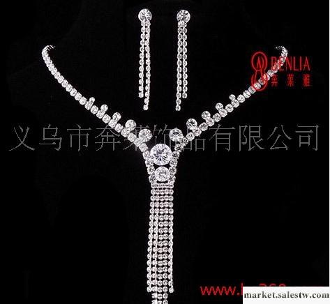 A0027 義烏廠家婚慶飾品 新娘水鉆飾品項鏈 韓版 批發 套鏈批發工廠,批發,進口,代購