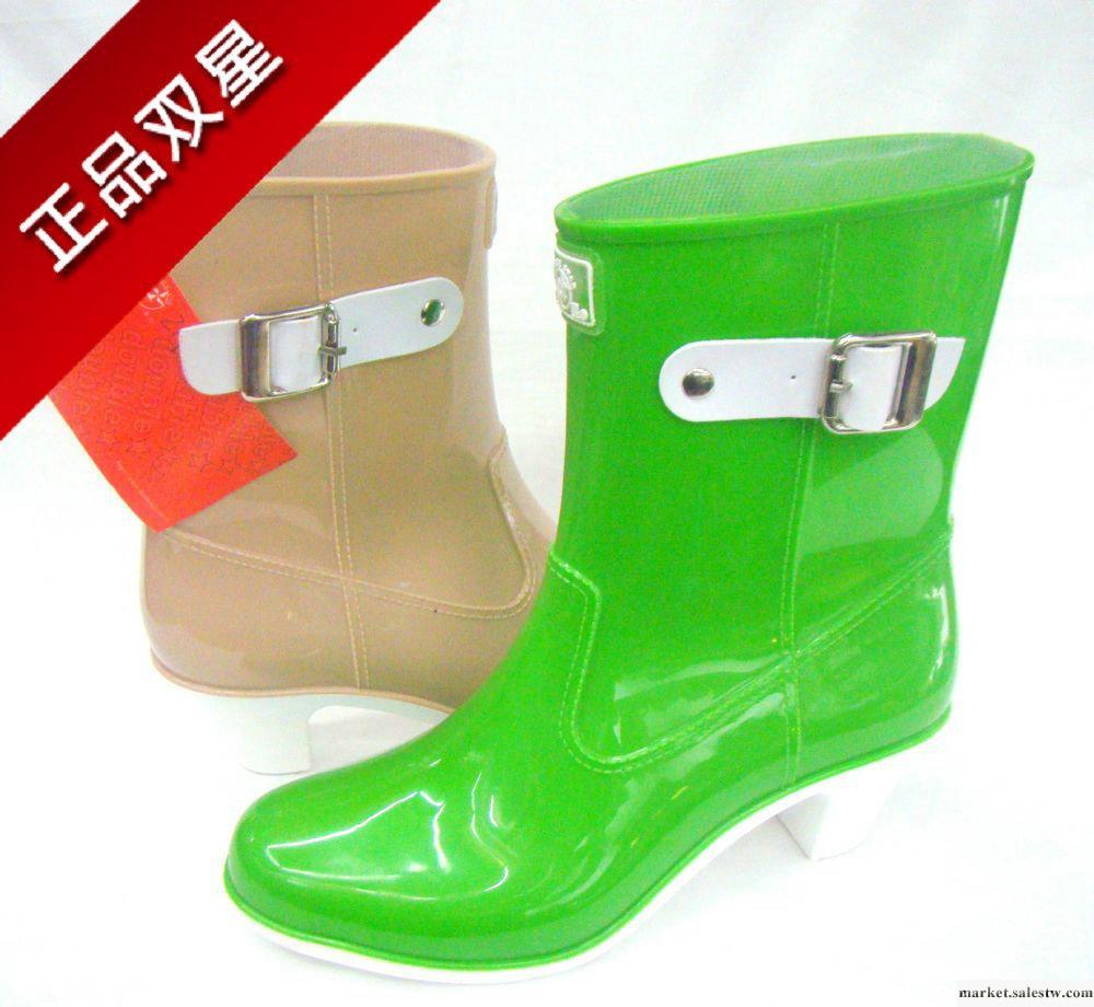 工廠批發雙星雨鞋 新款高跟女雨鞋 時尚款215 精美韓版工廠,批發,進口,代購