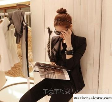 韓版2012新款 時尚 氣質 修身 翻領 一粒扣 長袖 小西裝 外套8112工廠,批發,進口,代購