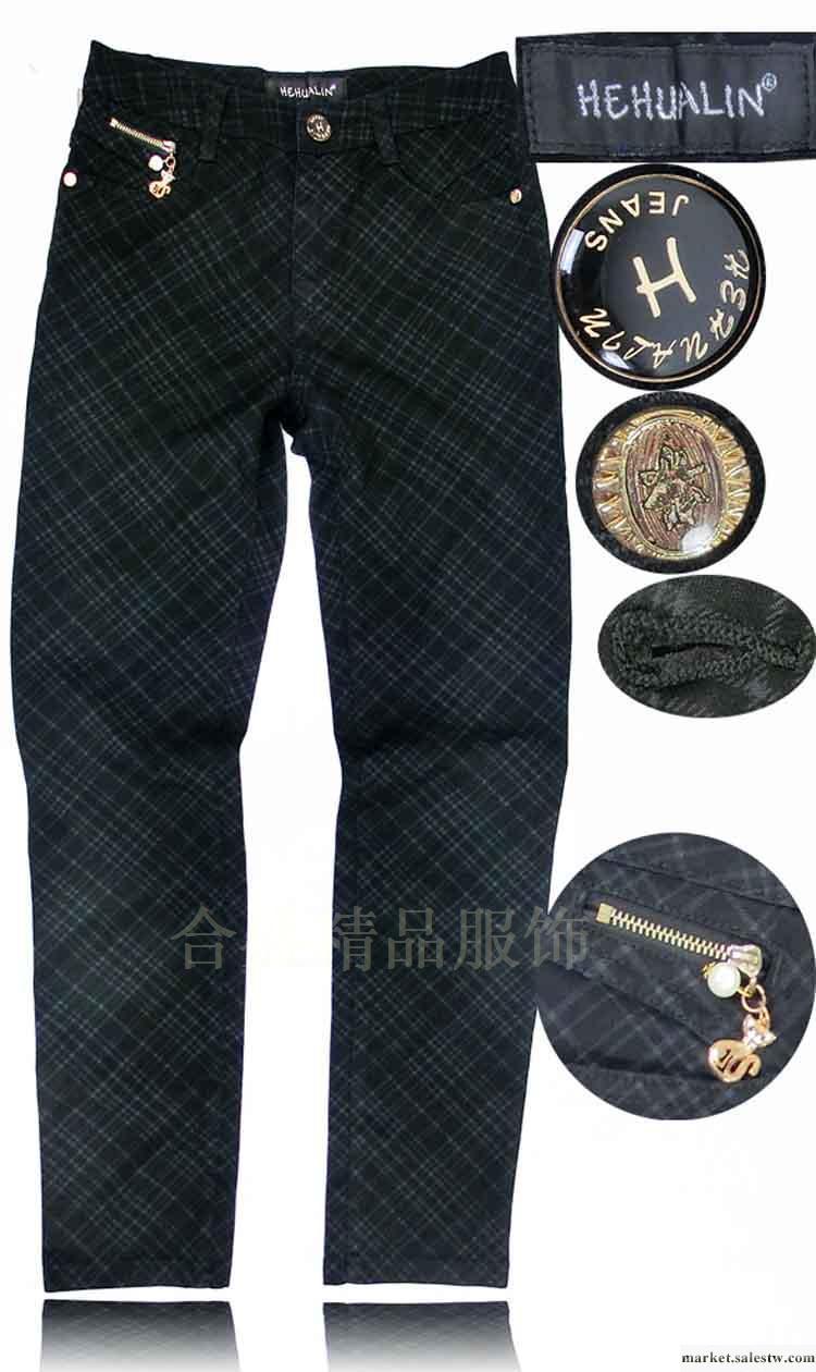 2012夏韓版女褲彈力修身顯瘦女式牛仔七分褲 九分褲潮 81243-1 褲工廠,批發,進口,代購