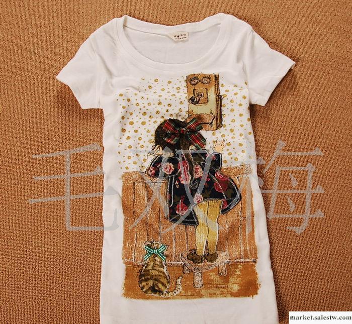 女士春裝新款，韓版時尚個性卡通。超市供貨品牌專賣，可來樣定做工廠,批發,進口,代購