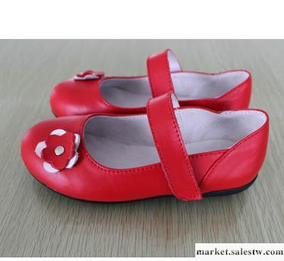 供應可樂豚2012春秋新款韓版女童中童紅色小花公主單鞋（31~36）工廠,批發,進口,代購