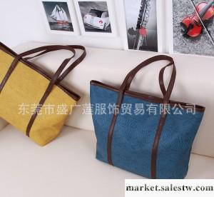 夏季新款沙灘包糖果色鱷魚紋撞色單肩包韓版女包潮工廠,批發,進口,代購