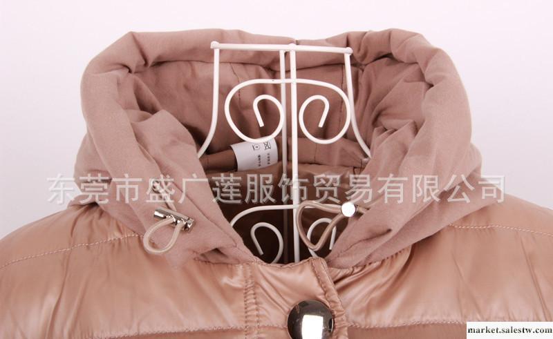 批發2012韓版新款蕾絲花邊連帽服女潮可愛時尚修身加厚型羽絨工廠,批發,進口,代購