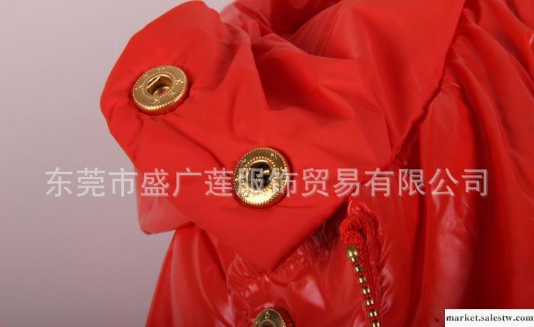 批發2012韓版新款燕尾設計連帽短款羽絨服修身亮面羽絨服工廠,批發,進口,代購