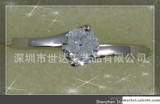 （世達工藝品）韓版潮流鑲鉆不銹鋼戒指批發工廠,批發,進口,代購