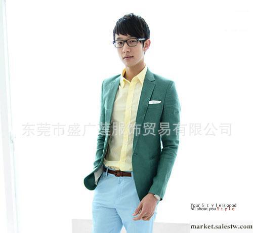 流行炫色韓版修身一粒扣小西裝工廠,批發,進口,代購