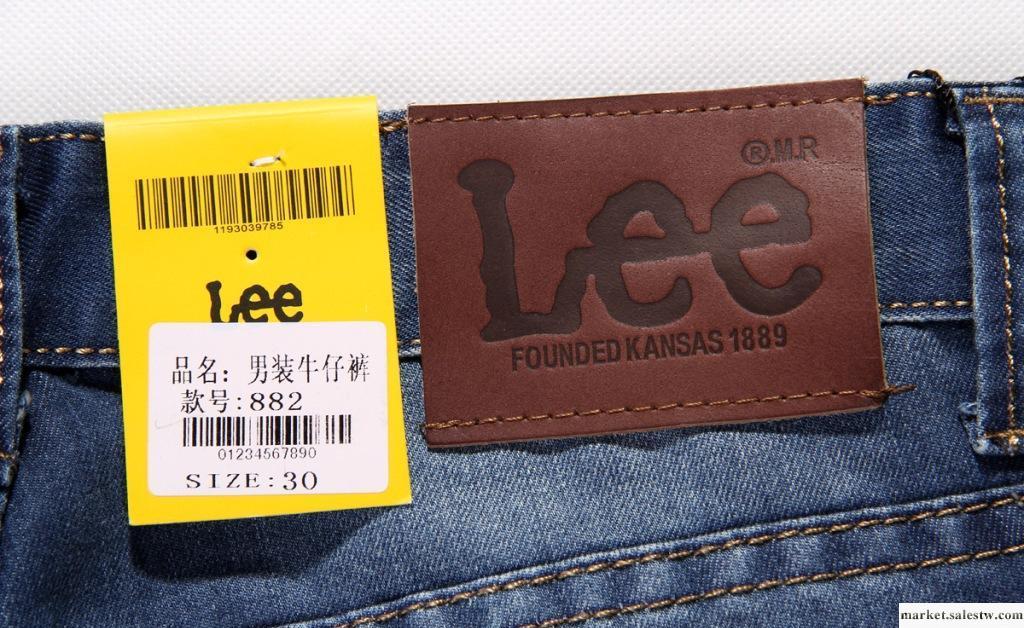 韓版專柜正品Lee　純棉水洗男式修身直筒牛仔褲男 時尚潮男882工廠,批發,進口,代購