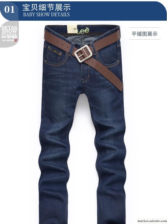 Lee牛仔褲新款 男韓版大碼牛仔褲 修身直筒潮休閑批發現貨工廠,批發,進口,代購