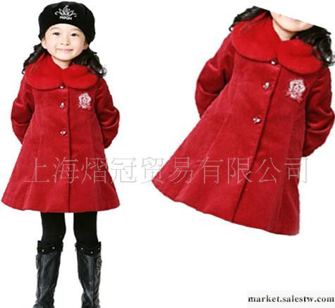 供應TLF韓版廠家直銷2011冬款女童大衣 毛領大衣批發TQ003工廠,批發,進口,代購