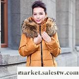 嵐爵 2012秋冬新款 羽絨服 女 韓版超大貉子毛領外套 短款 LY5031工廠,批發,進口,代購