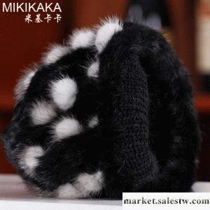 供應2012新款 純手工編織水貂毛皮草帽子 女式韓版女帽特價工廠,批發,進口,代購