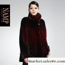 NAMP2011新款 進口水貂皮草整貂毛裘皮大衣正品韓版長袖外套工廠,批發,進口,代購