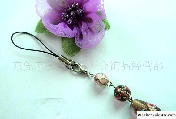 供應龍騰飾品LT215直銷七彩壓克力韓版手機吊鏈.手機工廠,批發,進口,代購