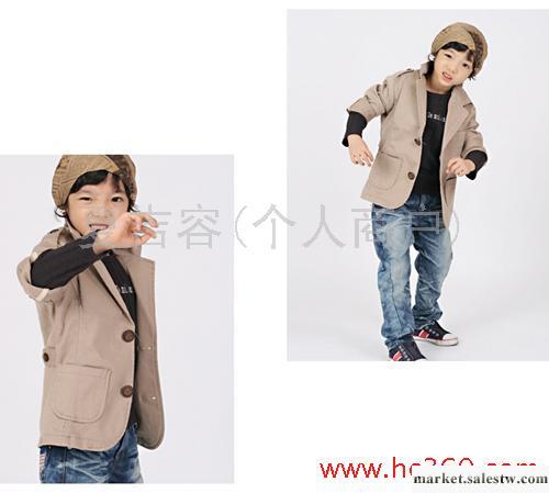 供應2011春款韓版童裝灰色小西裝外套JC055工廠,批發,進口,代購