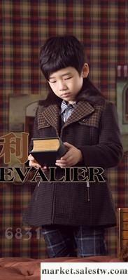 供應68316831韓版男童拉鏈呢大衣工廠,批發,進口,代購