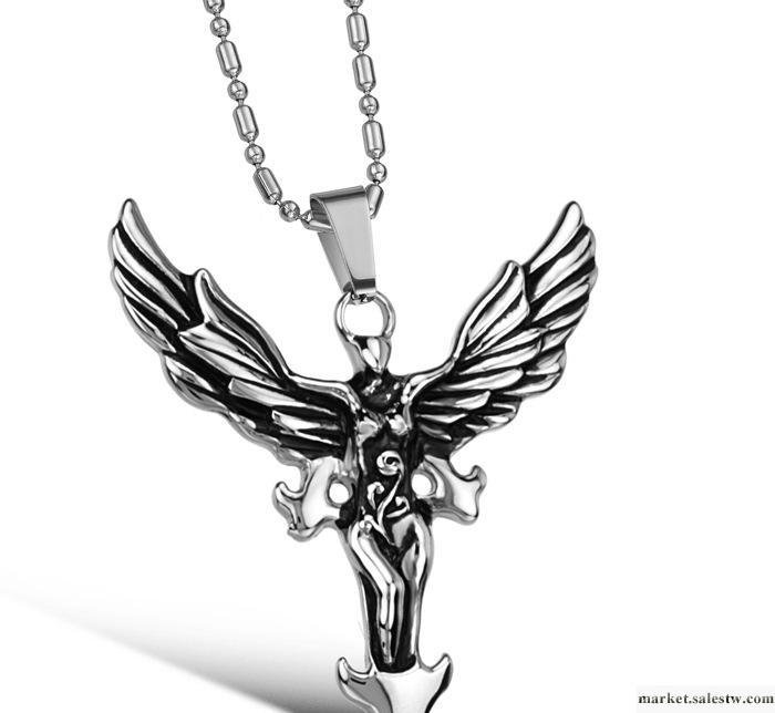 供應首飾直批 鈦鋼飾品 韓版風格 鷹擊長空 鈦鋼項鏈男士 GX699工廠,批發,進口,代購