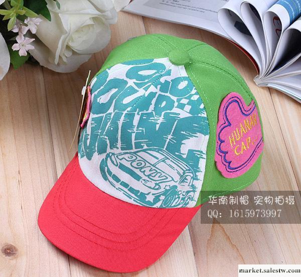 新款韓版兒童帽批發 華南帽子 字母 大姆指 太陽帽 全棉布B30工廠,批發,進口,代購