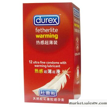 杜蕾斯避孕套 熱感超薄型12支裝安全套男女性用品凱工廠,批發,進口,代購