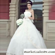 供應人氣新娘婚紗韓版 新款2012 經典齊地甜美公主韓式婚紗禮服1239批發・進口・工廠・代買・代購