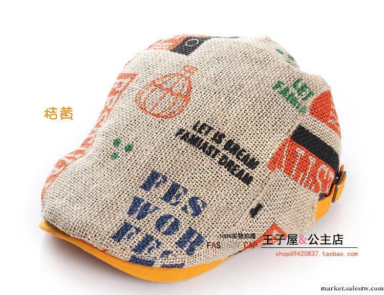 韓版 外貿兒童帽子批發 麻帽 草編 帽兒童爵士貝雷帽 太陽帽工廠,批發,進口,代購