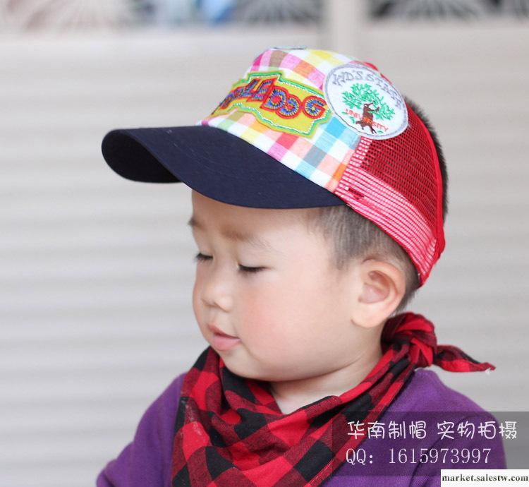 華南品質 棒球帽 半空頂兒童遮陽帽 韓版 混批 廠家直銷B32網帽工廠,批發,進口,代購