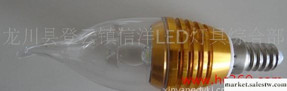 高品質 LED照明燈具 LED蠟燭燈 LED水晶燈 3W E14 220V工廠,批發,進口,代購