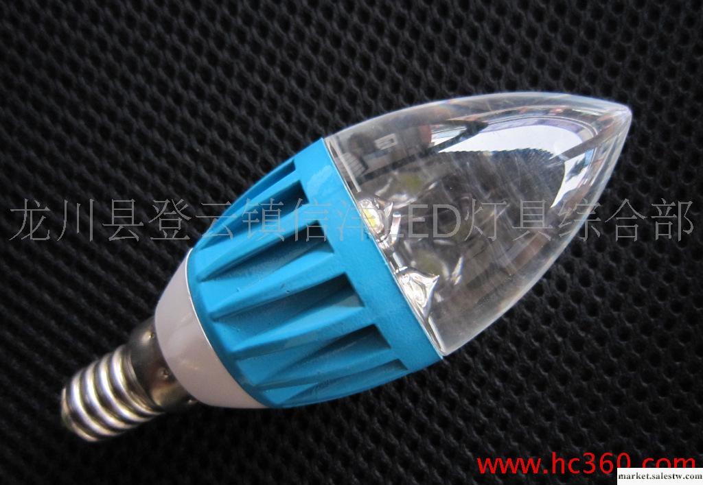 3W大功率LED蠟燭燈泡 LED水晶燈泡 LED燈泡工廠,批發,進口,代購