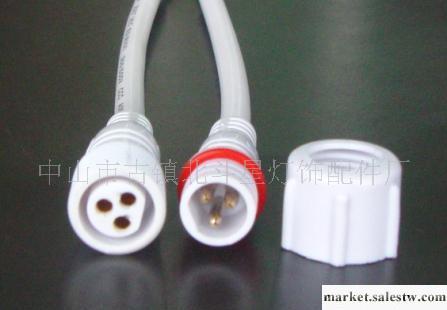 防水連接器 防水插頭 公母對接線 連接器 LED防水插頭 3芯公母插工廠,批發,進口,代購