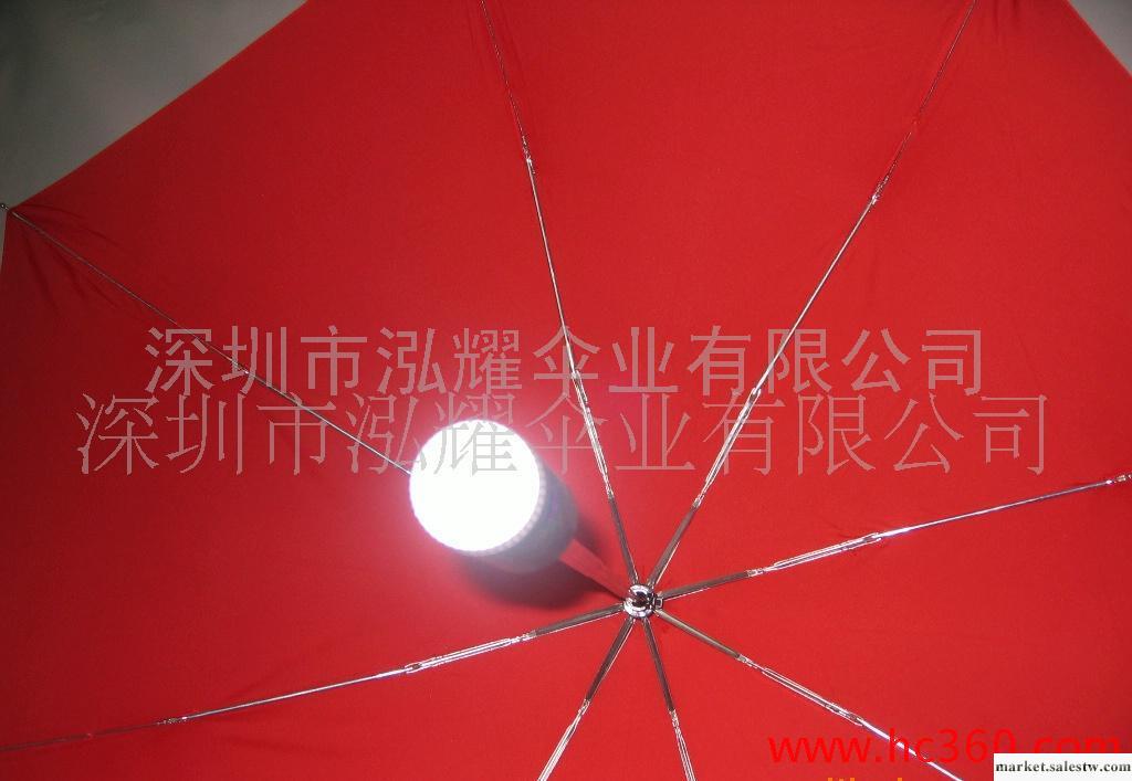 供應泓耀洋傘HY-3017三折手電筒傘 LED手電筒傘工廠,批發,進口,代購