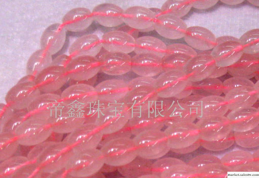 供應巴西進口純天然粉水晶橄欖形手鏈6mm~12mm寶石加工工廠,批發,進口,代購