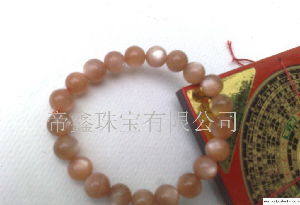 供應天然太陽石圓珠手鏈日光石手鏈招財 寶石加工工廠,批發,進口,代購