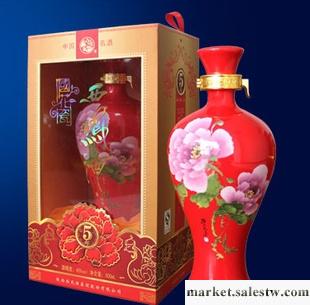 供應西鳳酒西鳳酒5年陳釀國花瓷紅瓶工廠,批發,進口,代購
