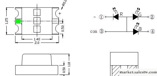 工廠直銷2012led白光 LED0805白光發光二極管 0805LED白光工廠,批發,進口,代購